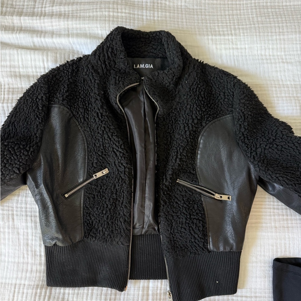 I.AM.GIA Black Teddy Jacket